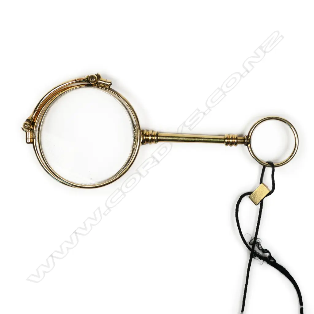 A vintage 14ct yellow gold lorgnette, Image 1++
