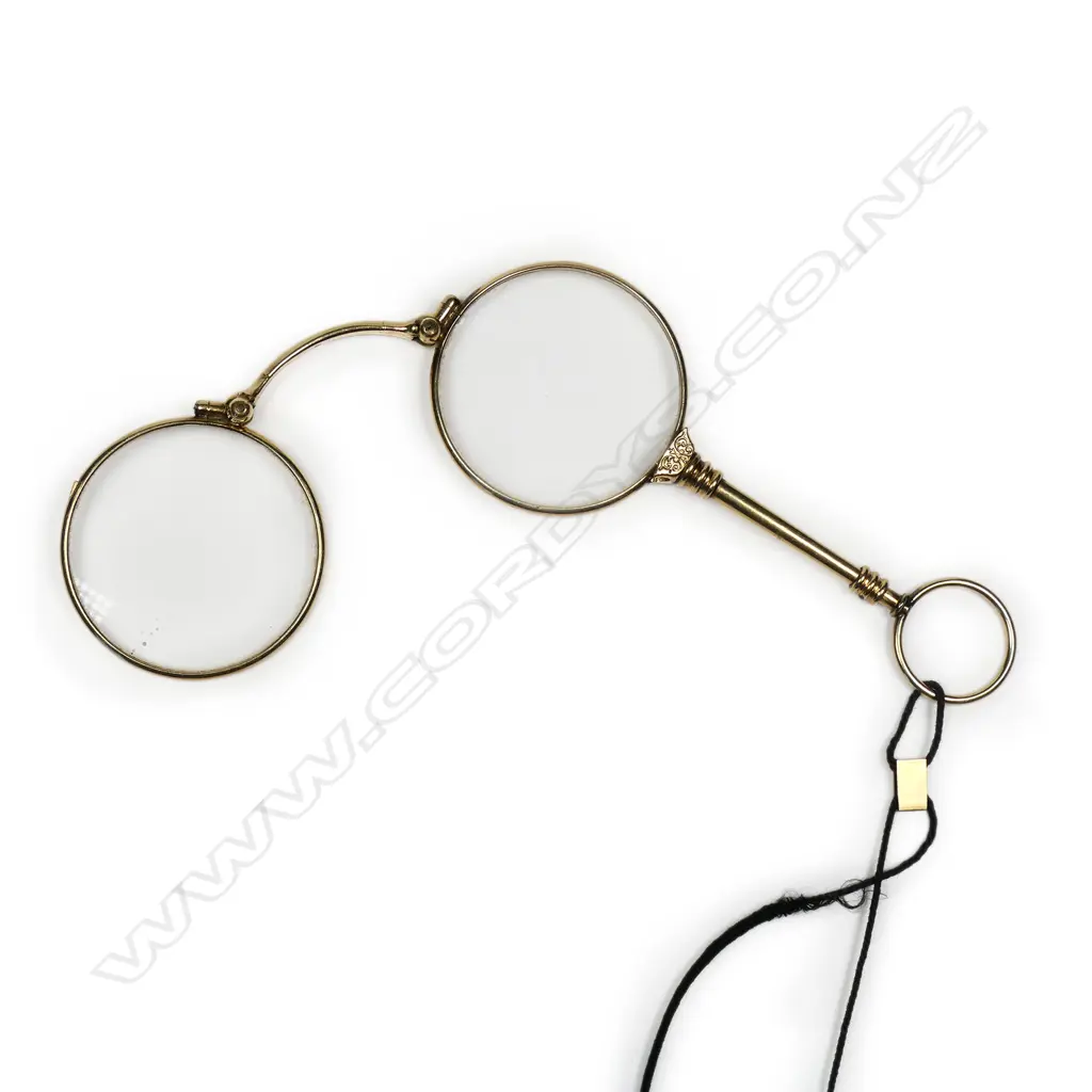 A vintage 14ct yellow gold lorgnette, Image 1++