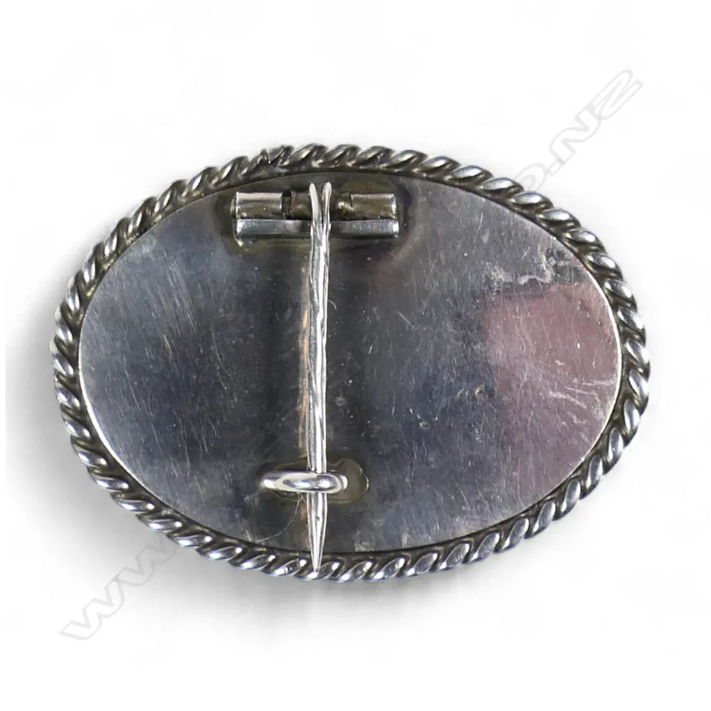 Alice Beatrice (Biddy) Waymouth (1884-1963) rare c.1905 silver and enamel brooch, Image 1++