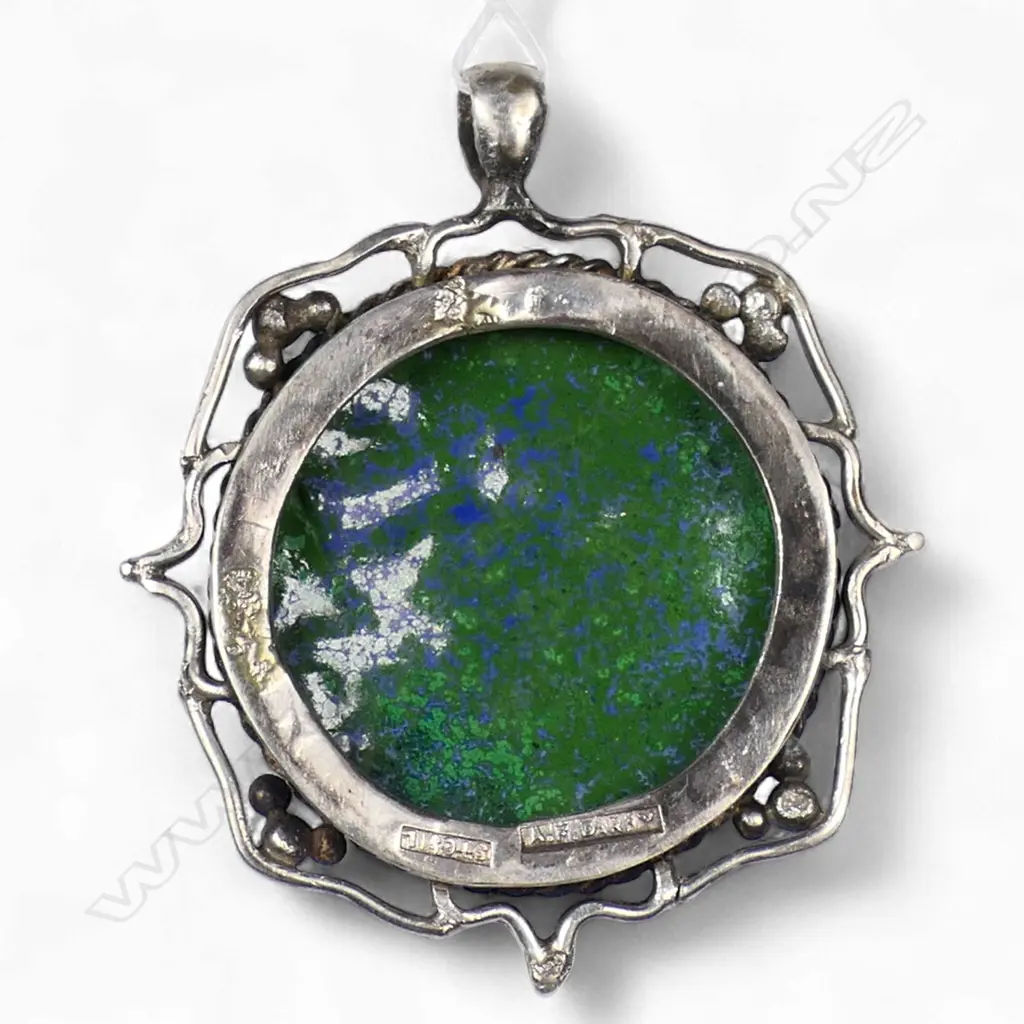Anne F. Darby (NZ) silver and enamel pendant, Image 1++