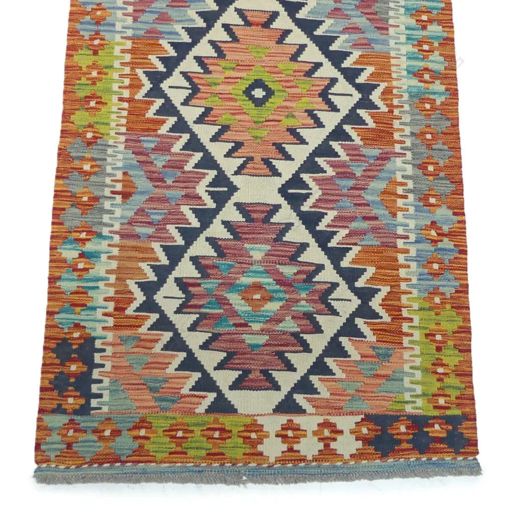 A hand-woven kilim runner, Image 1++