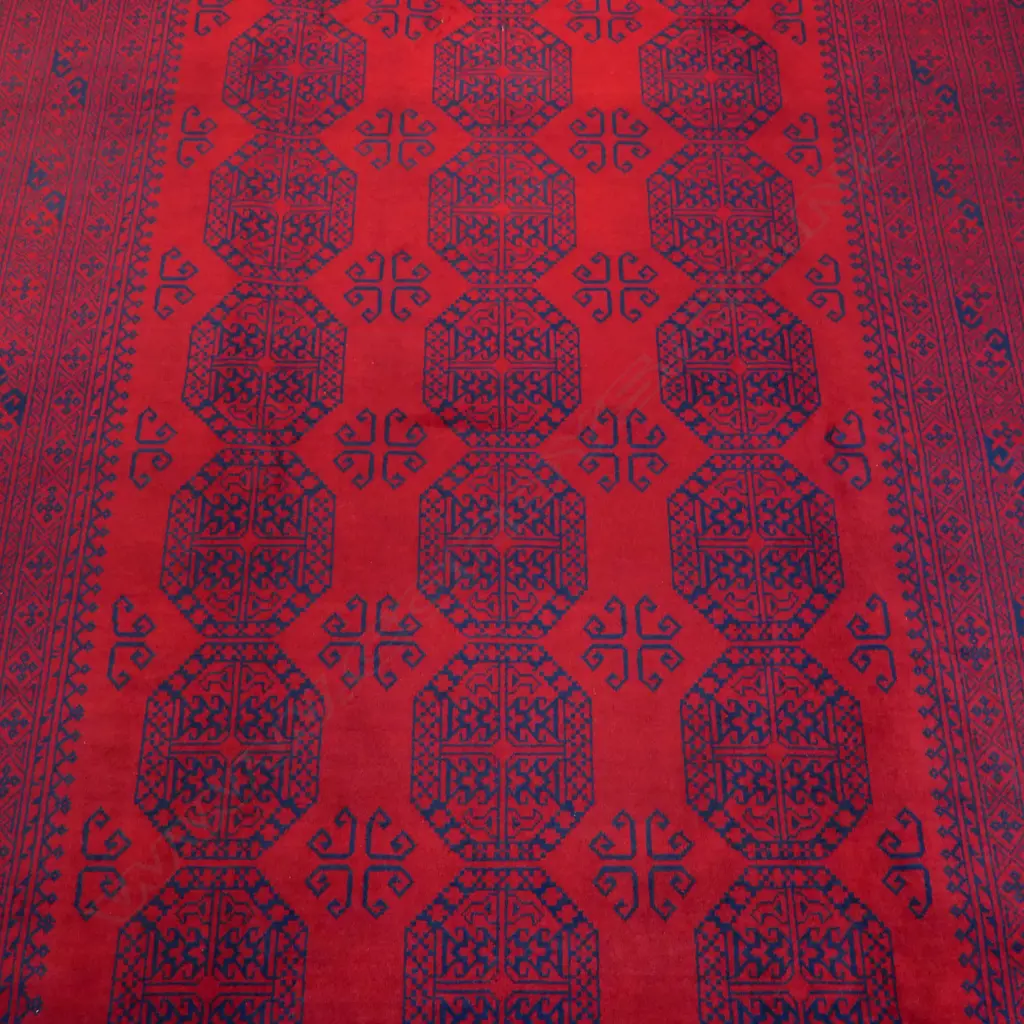 A hand-knotted elephant foot carpet, Image 1++