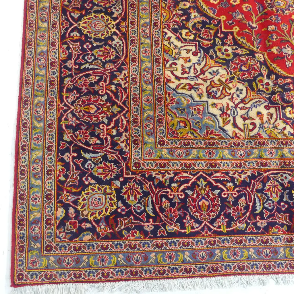 A fine hand-knotted Kashan carpet, Image 1++