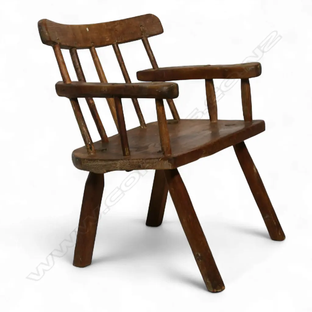 A 19thC Irish Country 'Fool's Chair', Image 1++