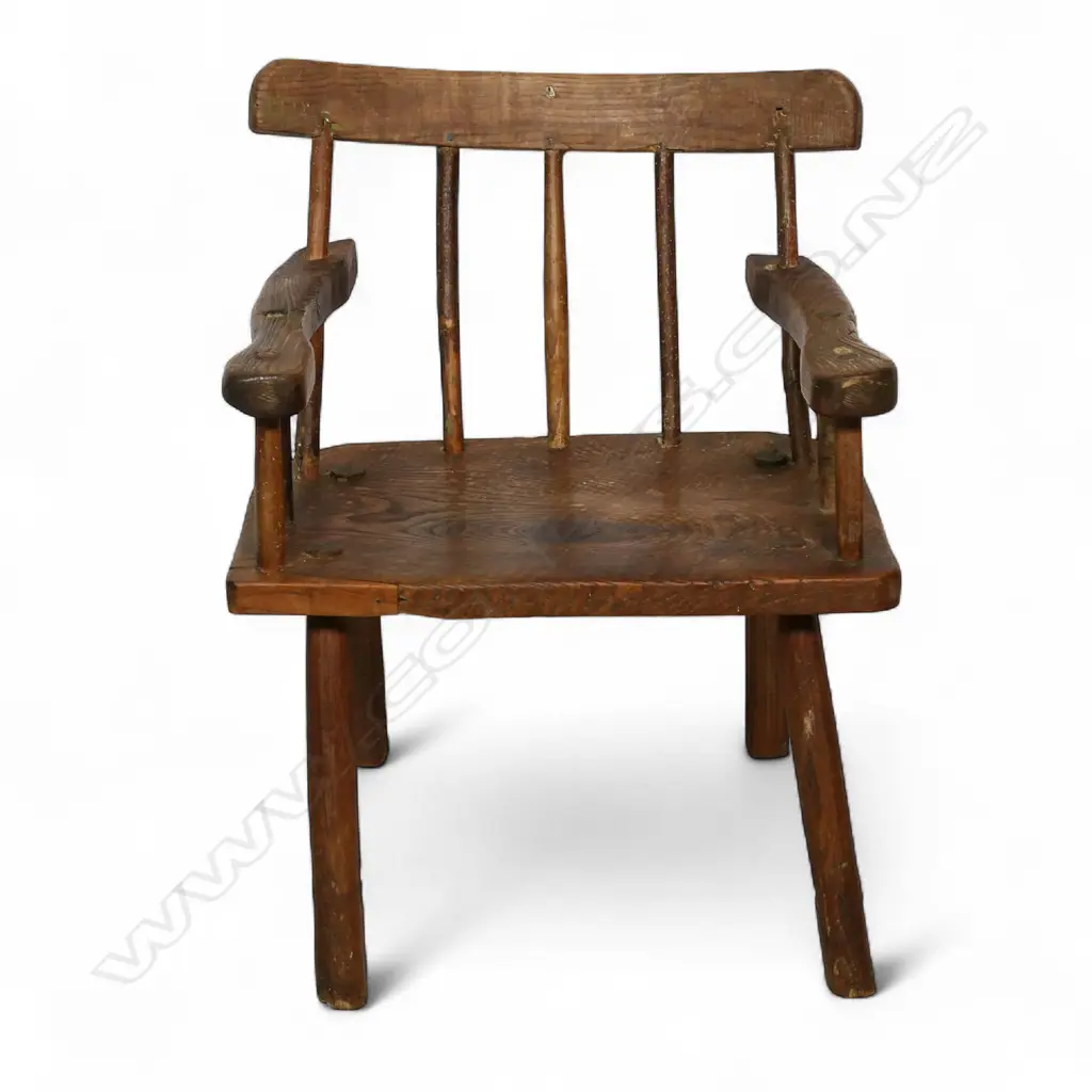 A 19thC Irish Country 'Fool's Chair', Image 1++