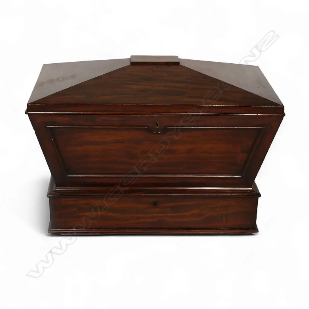 A Regency mahogany sarcophagus cellarette/wine cooler, Image 1++