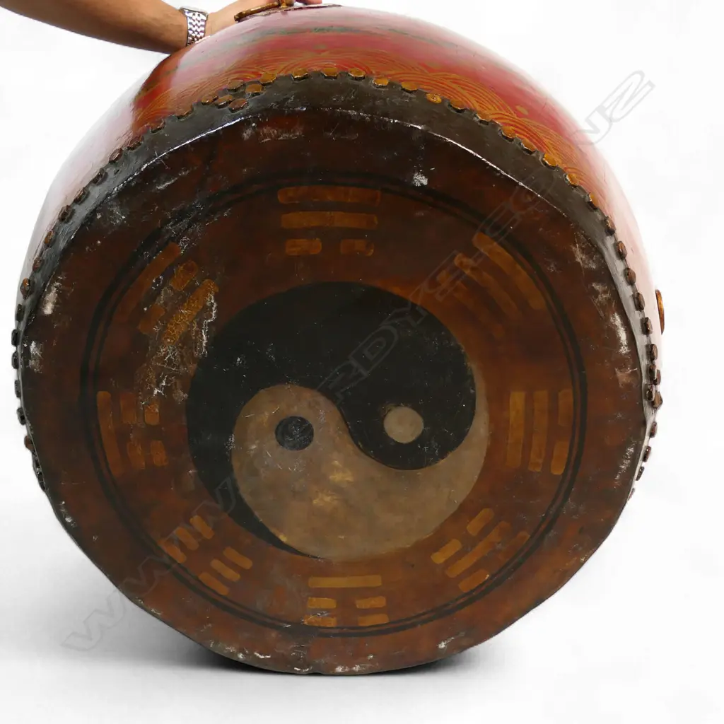 A Chinese ceremonial drum, Image 1++