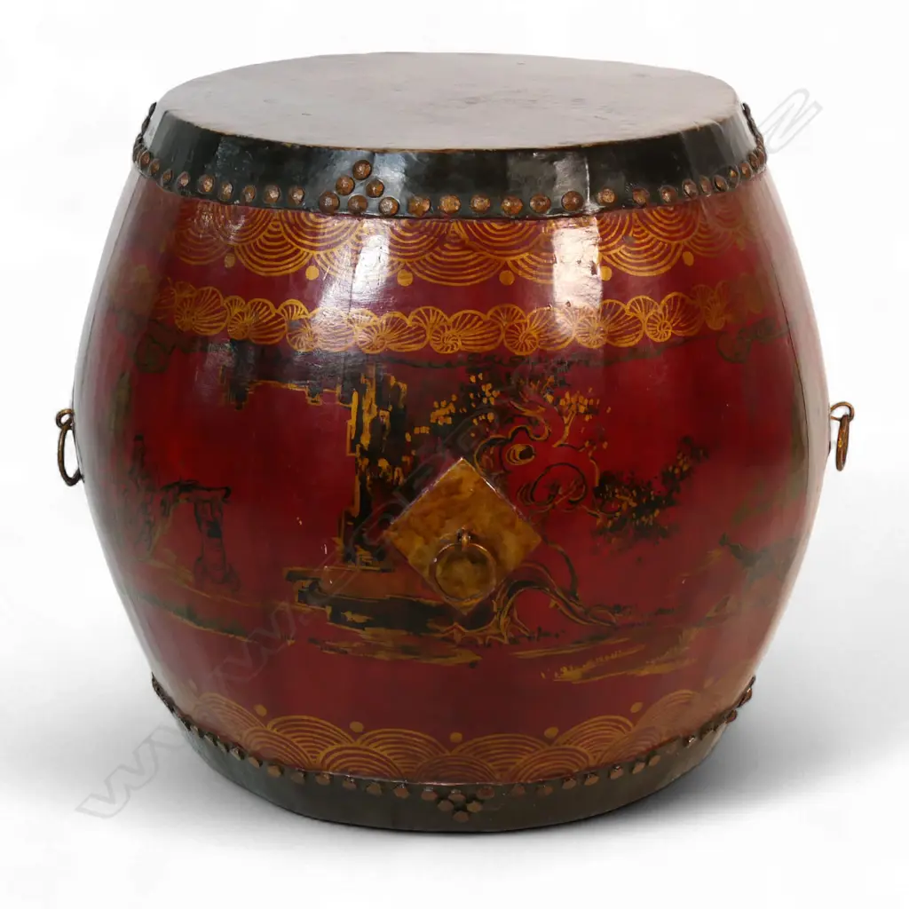 A Chinese ceremonial drum, Image 1++