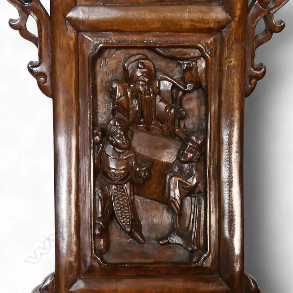 A pair Chinese horseshoe chairs, Image 1++