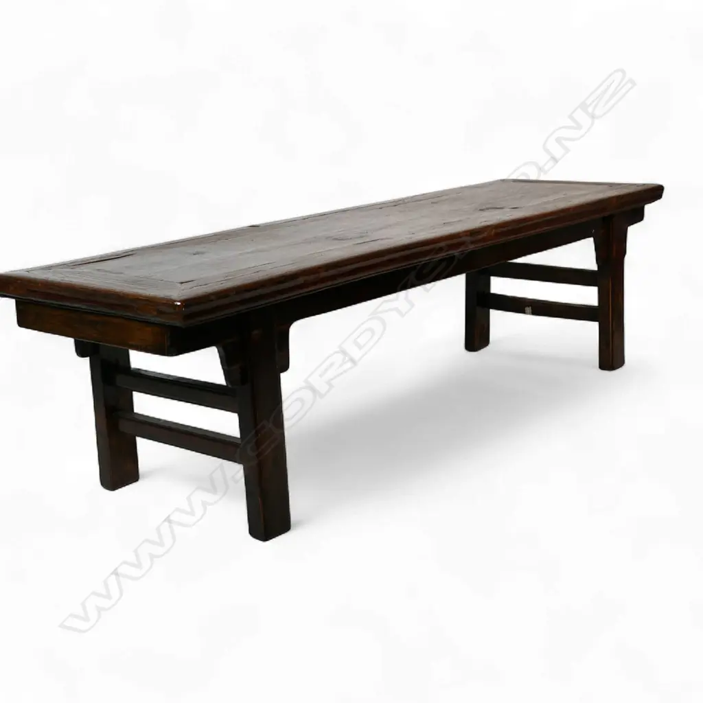 A Qing Dynasty (1920s) long spring bench, Image 1++