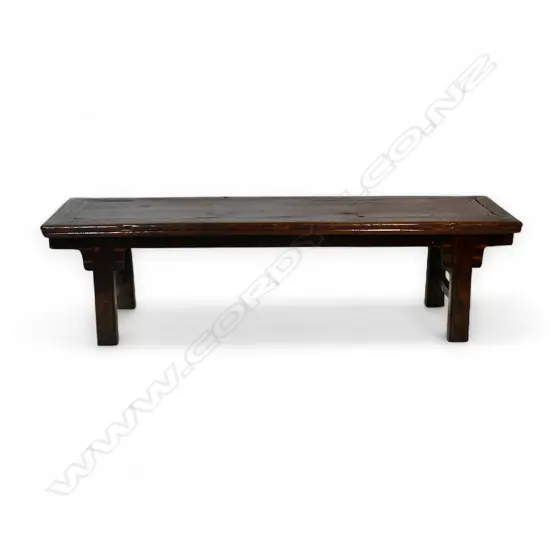 A Qing Dynasty (1920s) long spring bench,