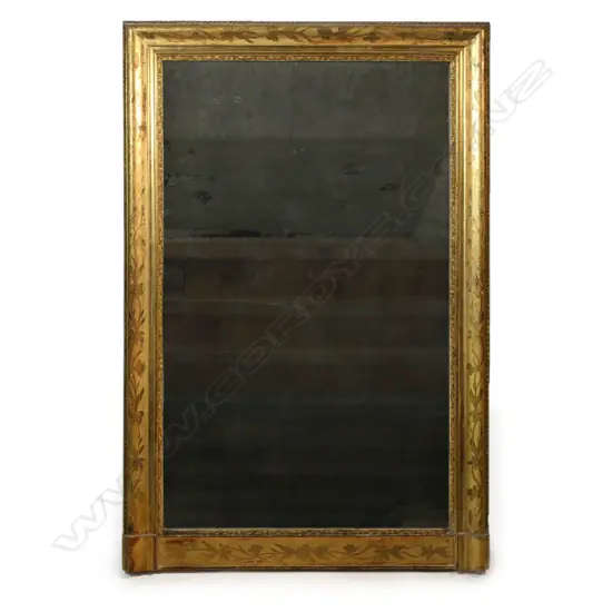 A French 19thC overmantle mirror,