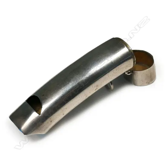 A rare late Victorian silver combination whistle-vesta case,