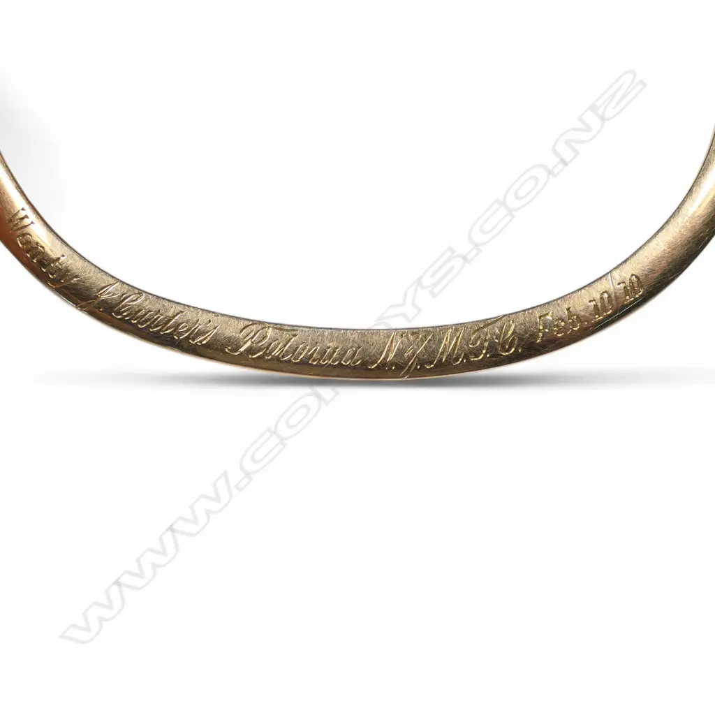 An early 1900s 18ct gold ruby and diamond snap bangle, Image 1++