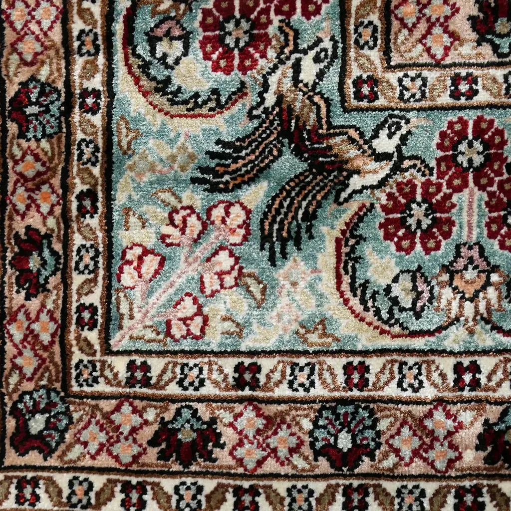 A Persian all silk prayer rug, Image 1++