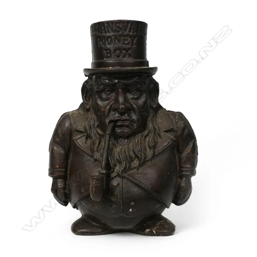 A Victorian cast iron 'Transvaal Money Box' still bank, Image 1++