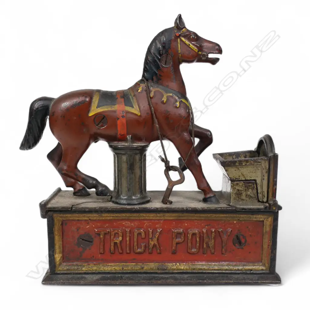 A Shepard Hardware (Buffalo, New York) 1885 patent 'Trick Pony' mechanical bank, Image 1++