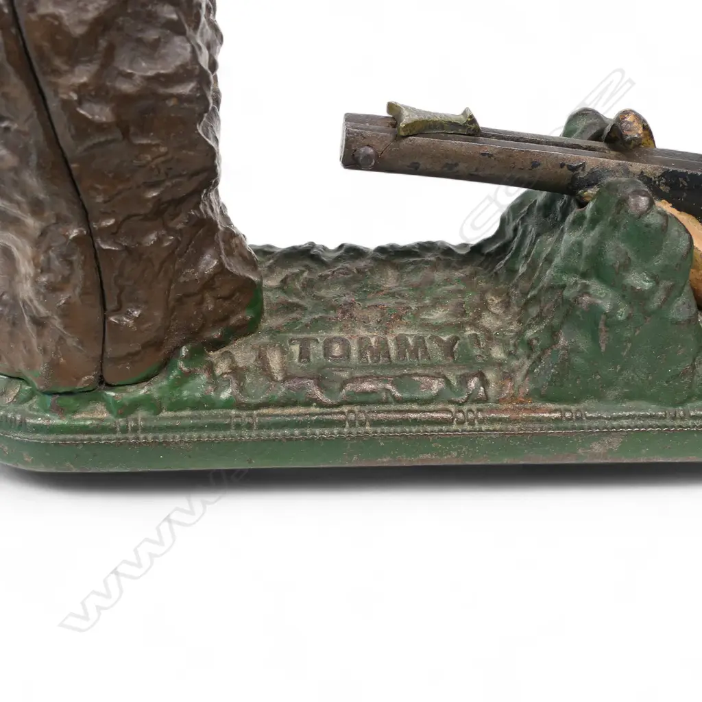 An Original c.1915 'Tommy!' cast iron mechanical money bank, Image 1++