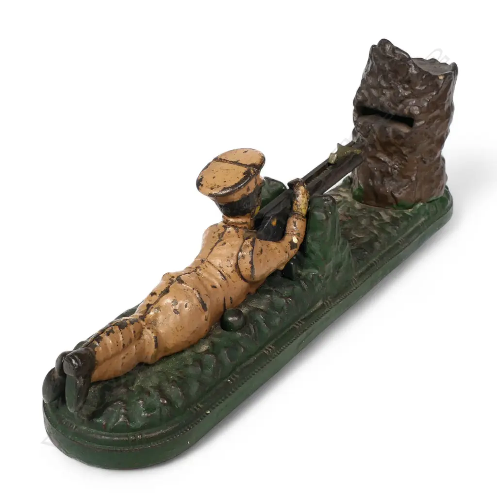 An Original c.1915 'Tommy!' cast iron mechanical money bank, Image 1++