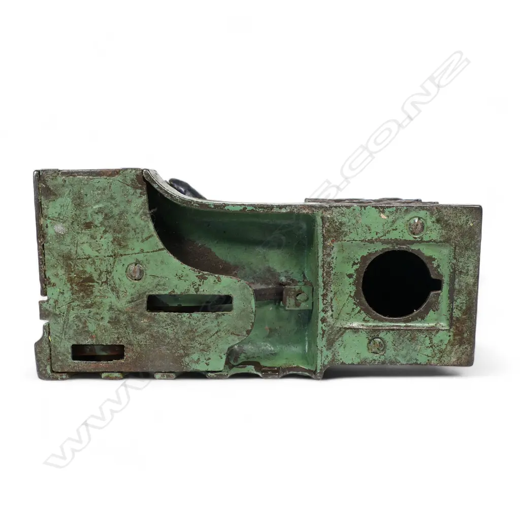 An original 19thC cast-iron mechanical 'Artillery Bank' money bank, Image 1++