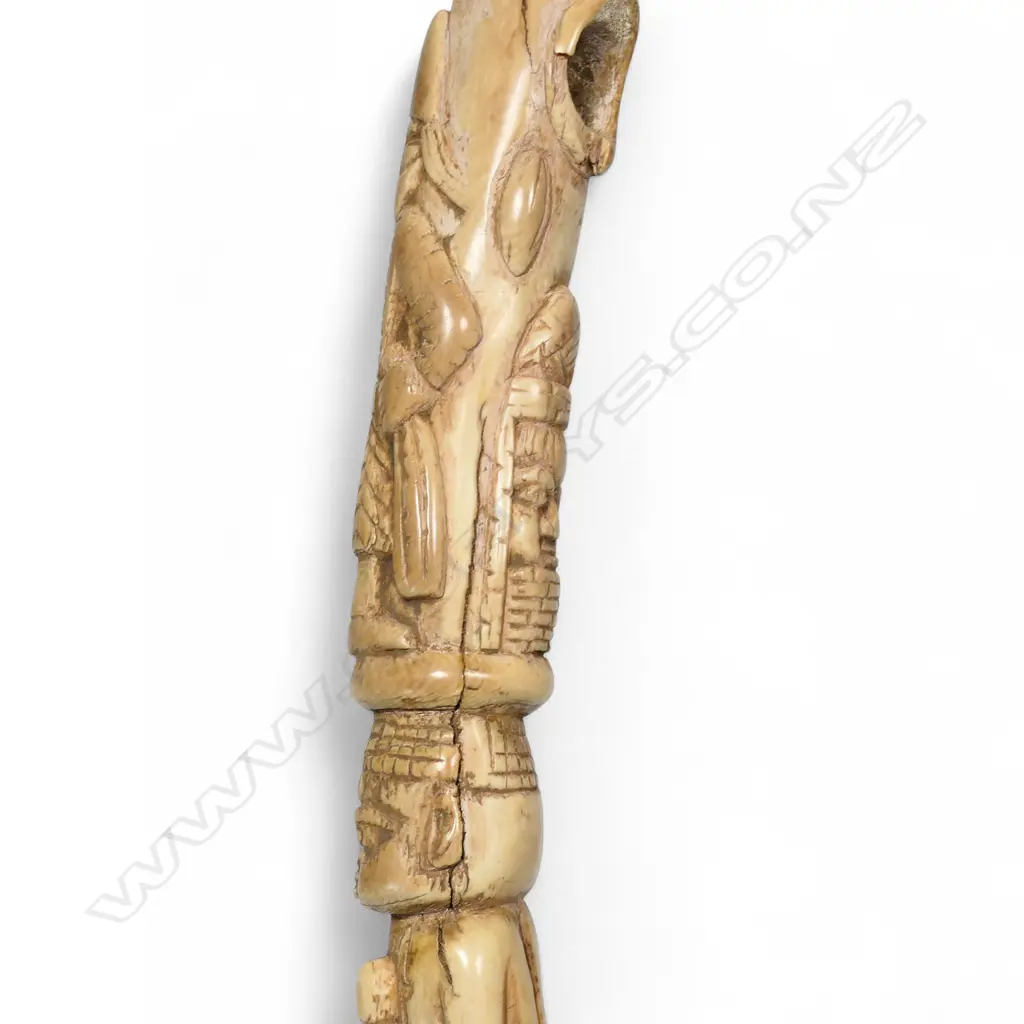 An early 20thC Nigerian ivory carved tusk section, Image 1++