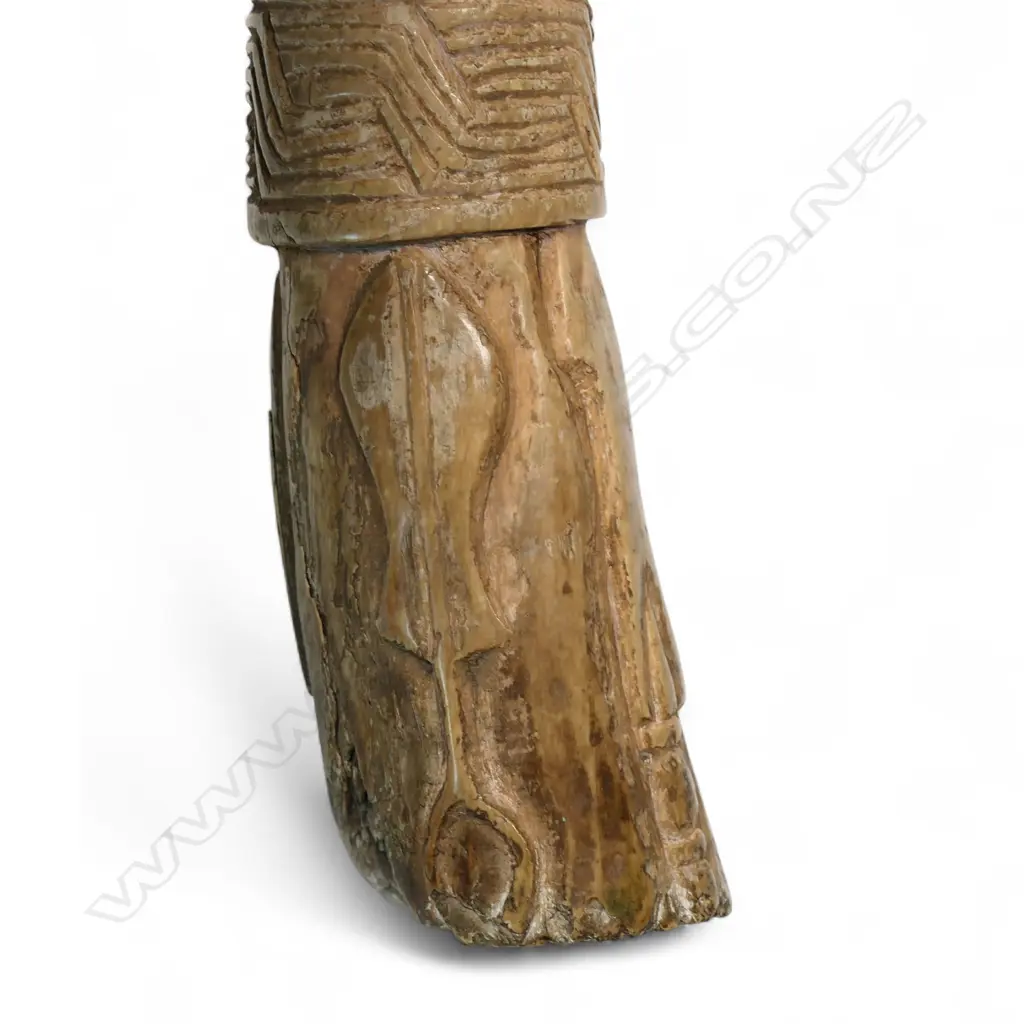 An early 20thC Nigerian ivory carved tusk section, Image 1++