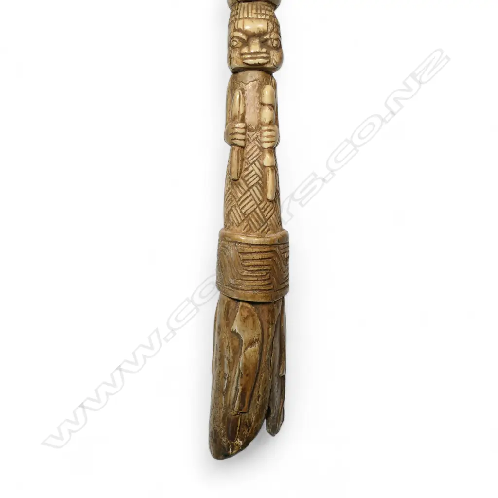 An early 20thC Nigerian ivory carved tusk section, Image 1++