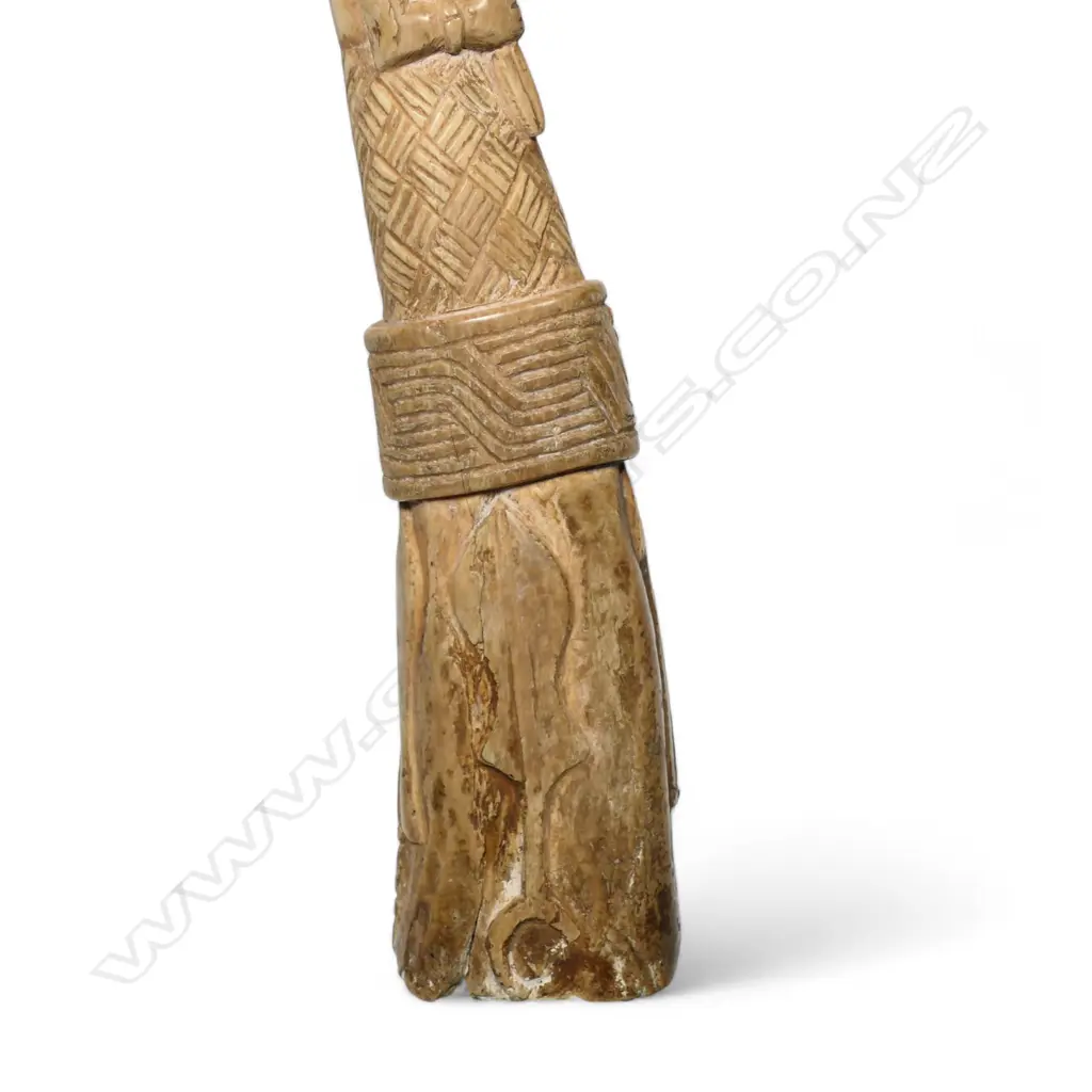 An early 20thC Nigerian ivory carved tusk section, Image 1++