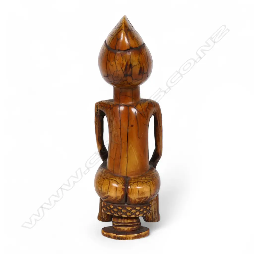An early 20thC African ivory tribal fertility figure, Image 1++