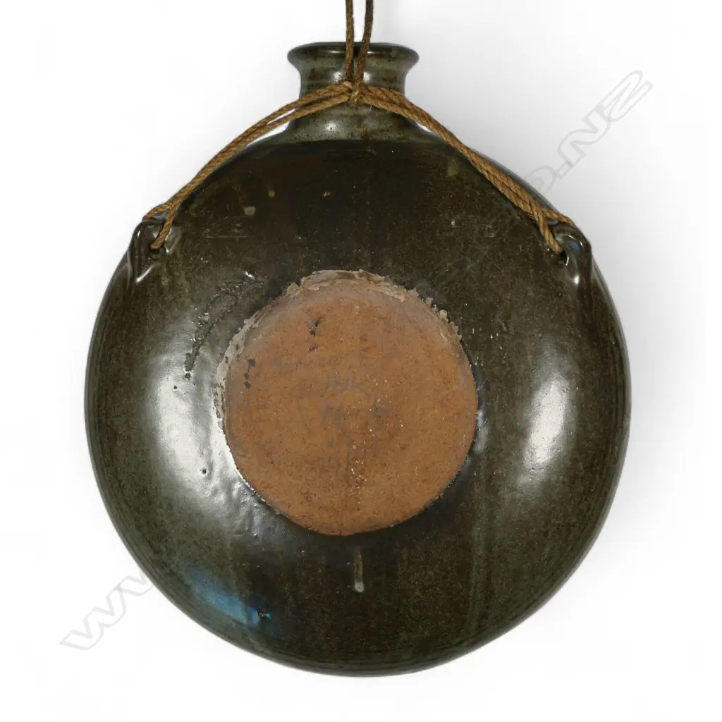 Bruce & Estelle Martin large wall hanging pilgrim flask, Image 1++