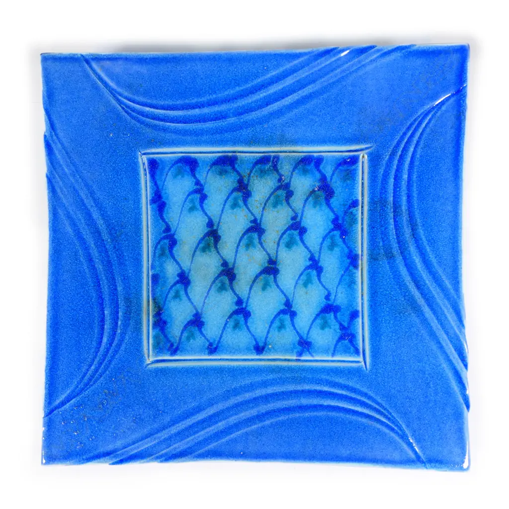 Merilyn Wiseman square slab platter, Image 1++