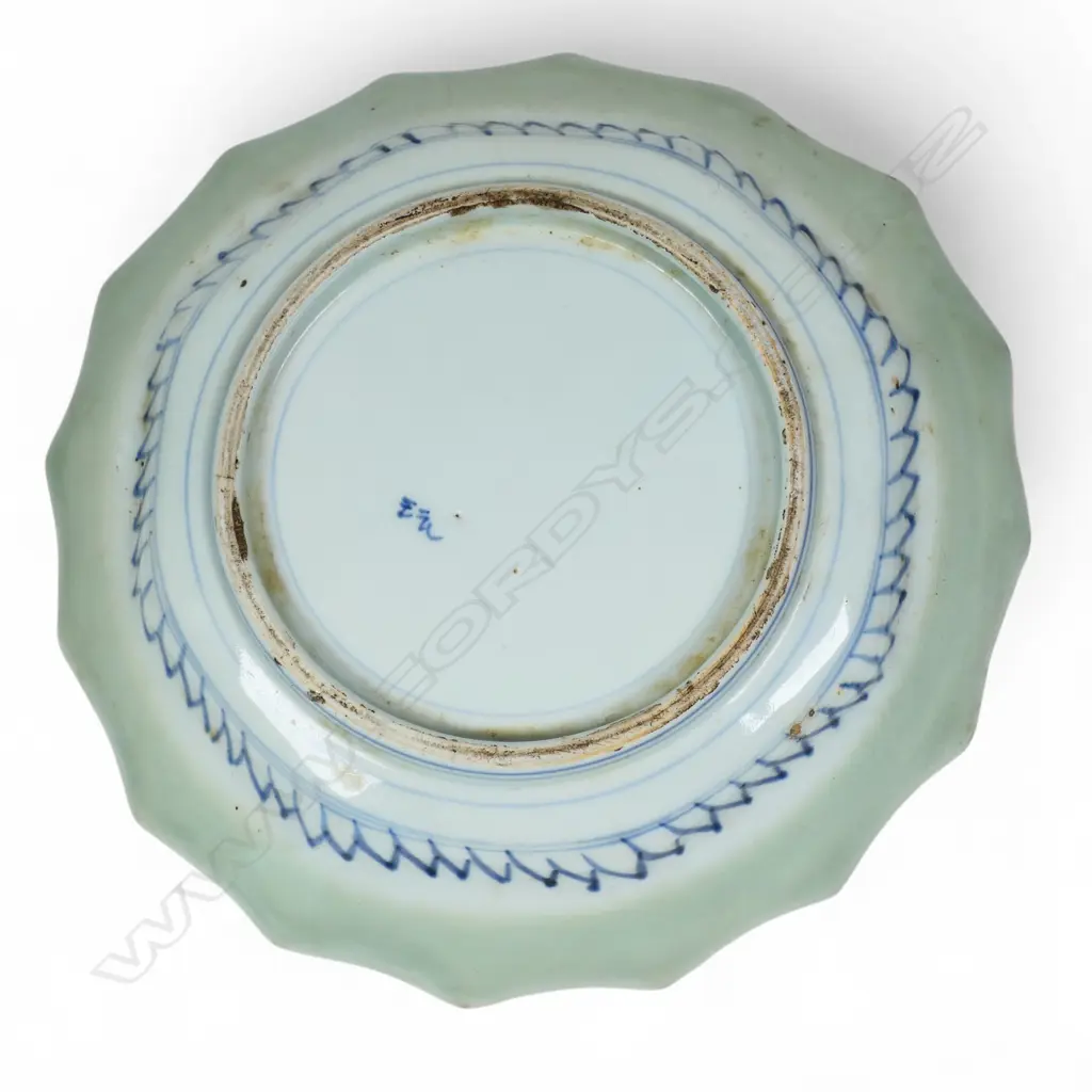 A Meiji Japanese octagonal blue and white dish, Image 1++