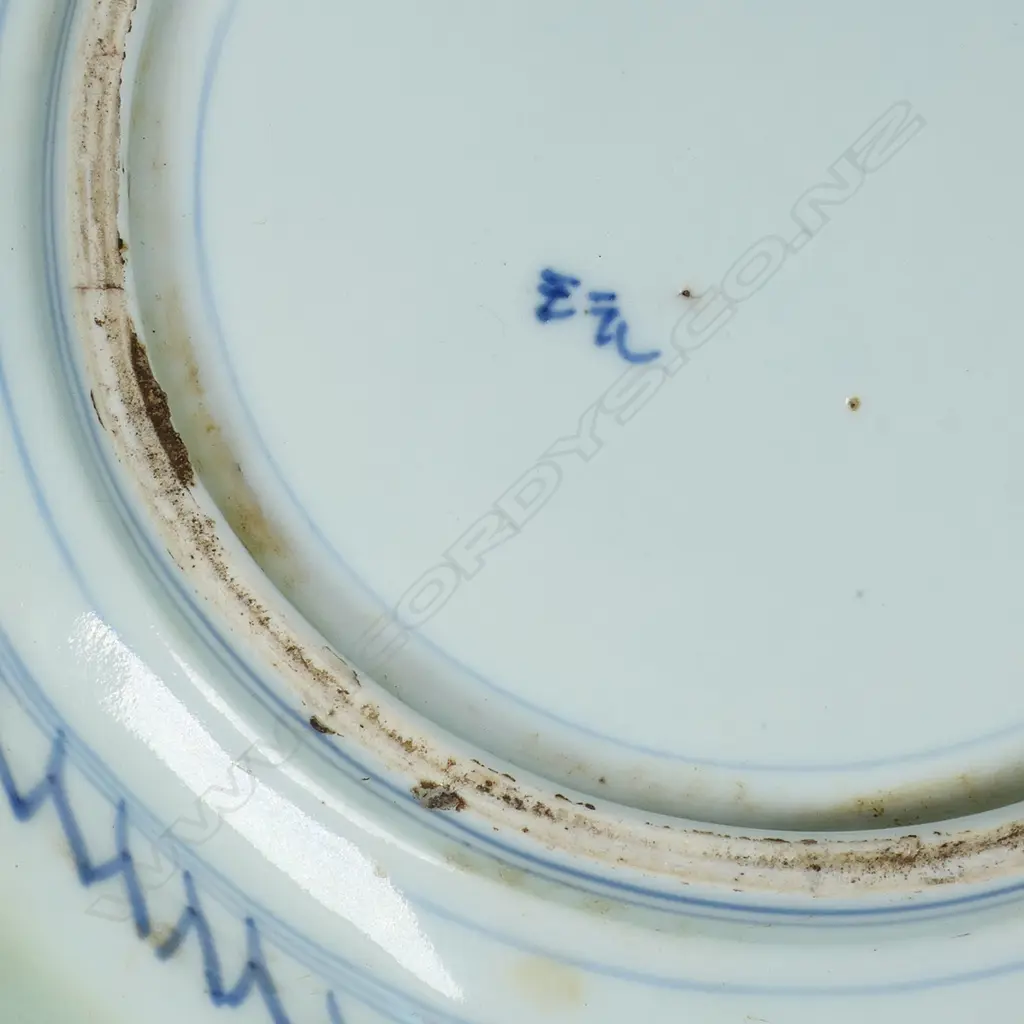 A Meiji Japanese octagonal blue and white dish, Image 1++