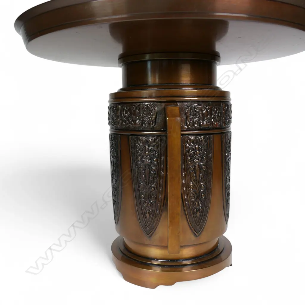 An old Japanese bronze usubata ikebana flower vase, Image 1++