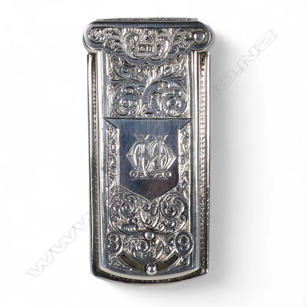 A Victorian silver fancy needle case, Image 1++