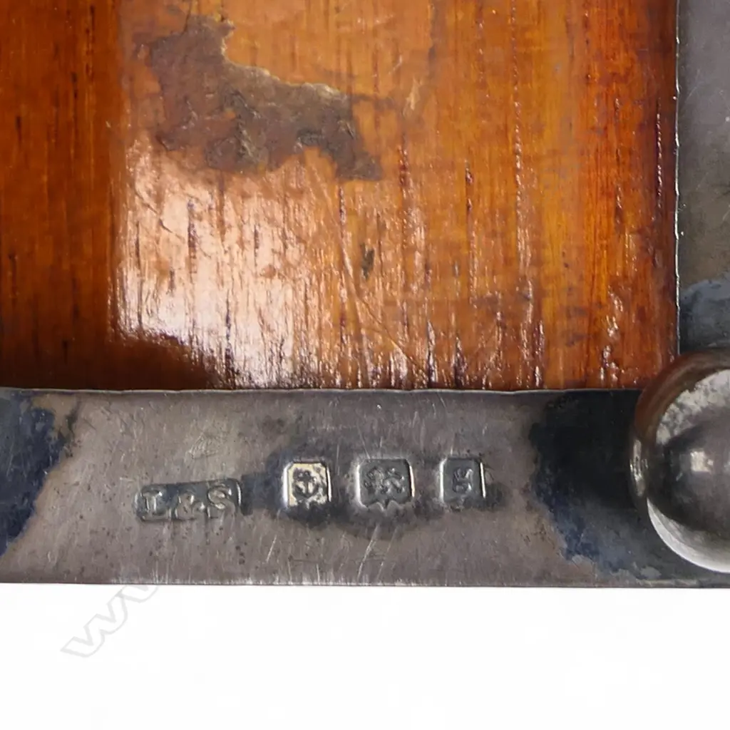 An Edwardian silver novelty pig pen wipe, Image 1++