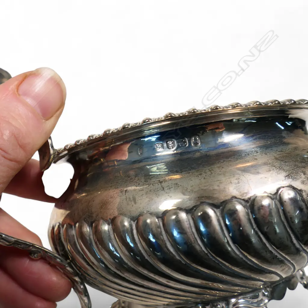 A George III silver four-piece tea service, Image 1++