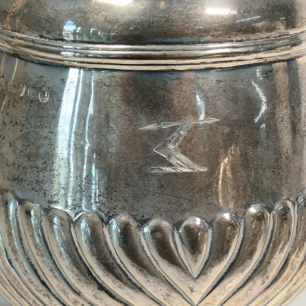 A George III silver four-piece tea service, Image 1++