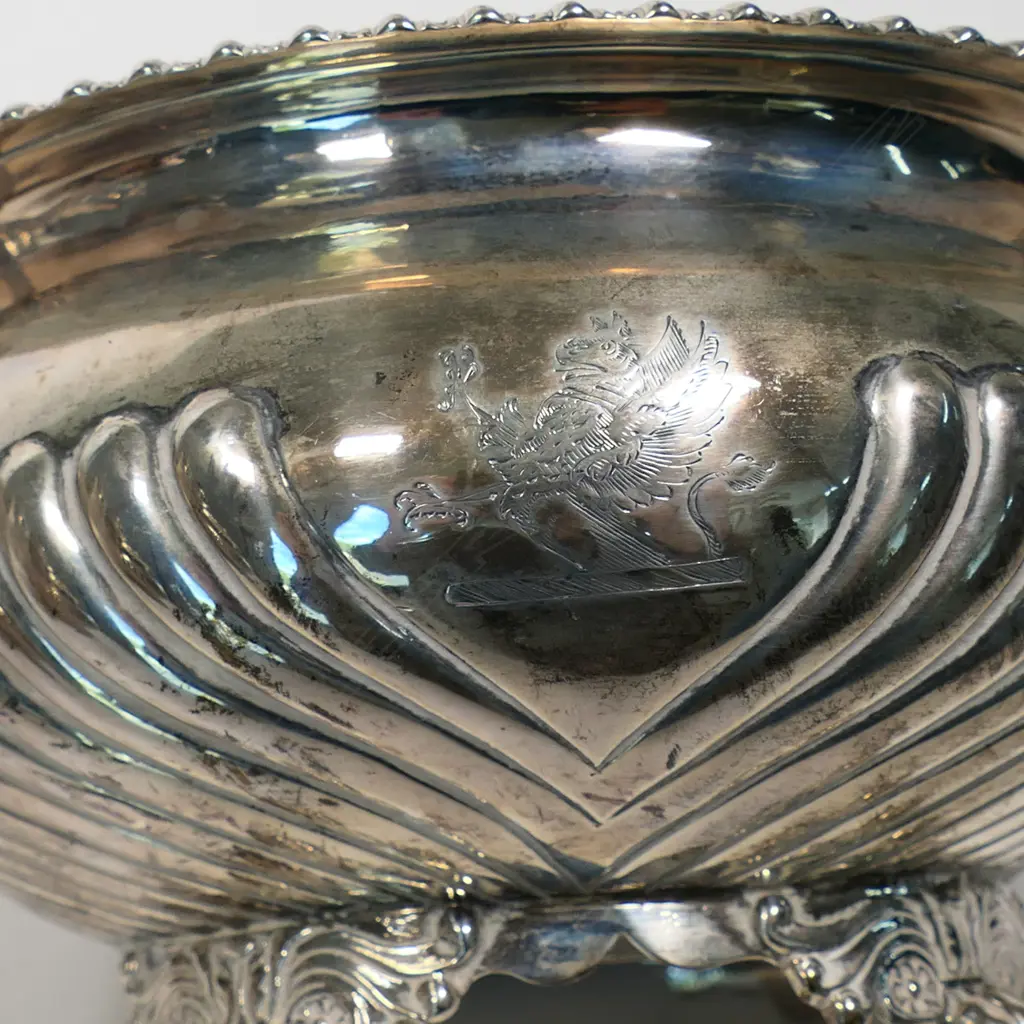 A George III silver four-piece tea service, Image 1++