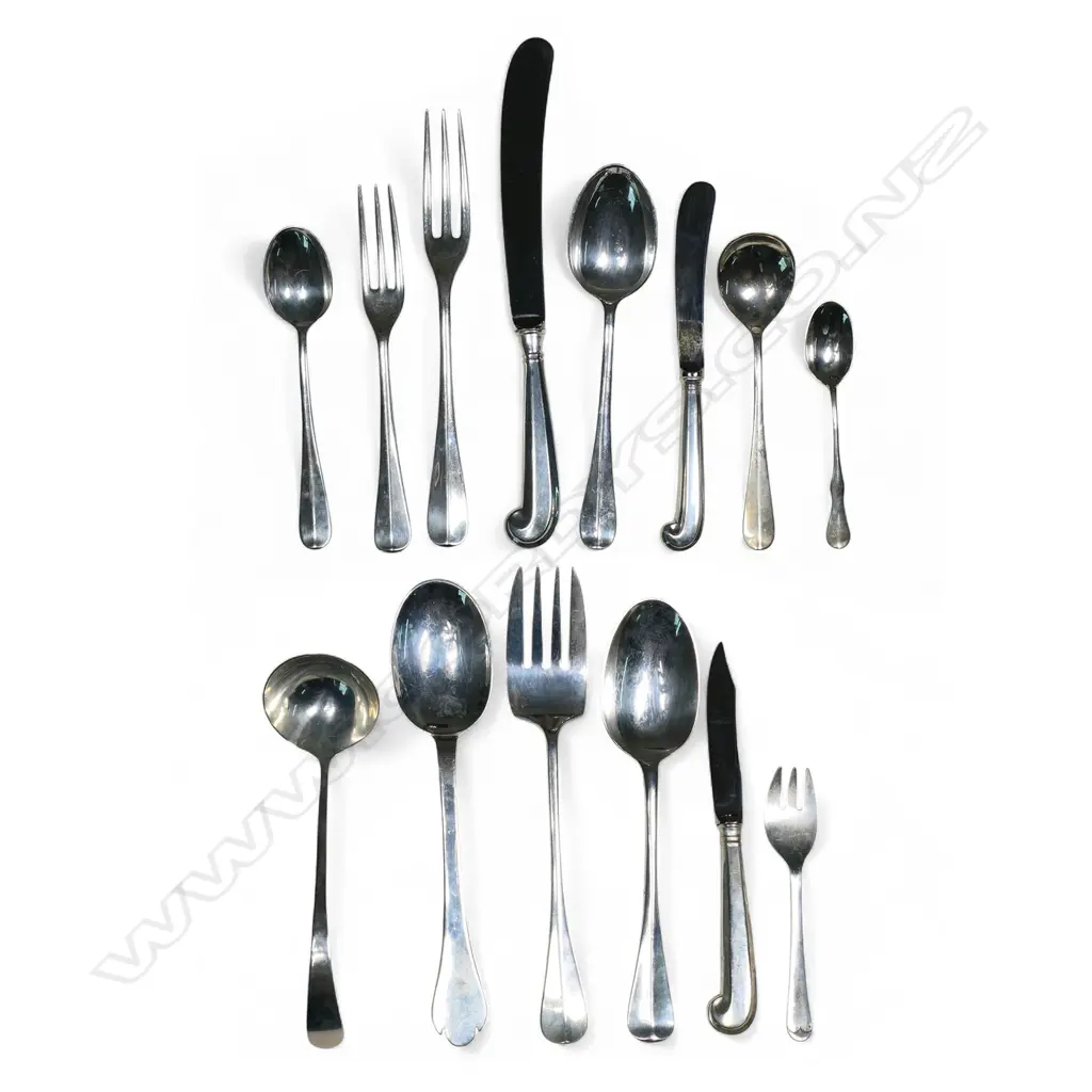 A part American sterling silver cutlery set, Image 1++