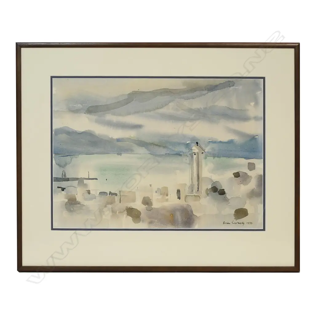 Brian Carmody (NZ 1930-2016) Wellington Harbour, Image 1++