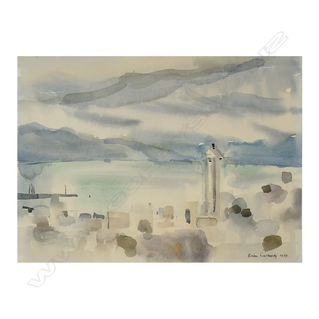 Brian Carmody (NZ 1930-2016) Wellington Harbour, Image 1++