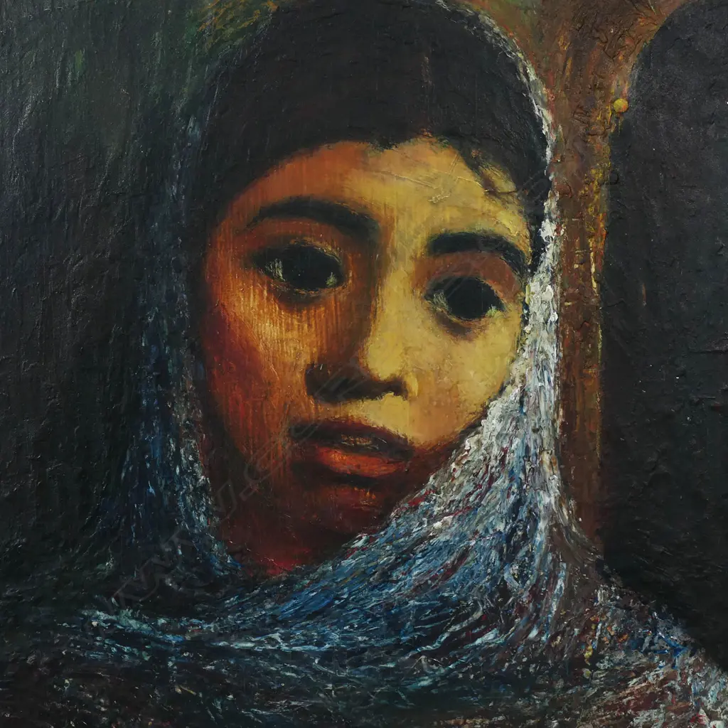 Jan Nigro (1920-2012) 'The Lace Scarf', Image 1++