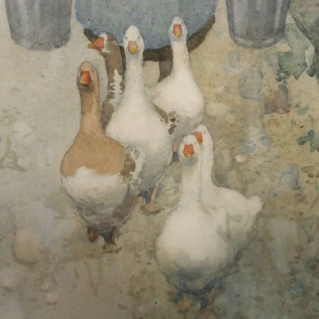 Stanley Royle (1888-1961) untitled Goose Girl, Image 1++