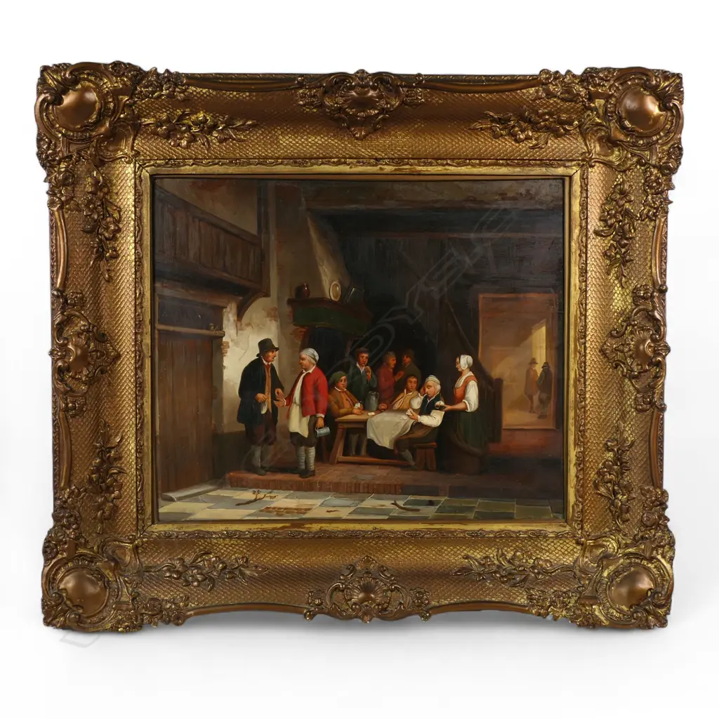 Artist unknown 19thC Dutch school interior scene, Image 1++
