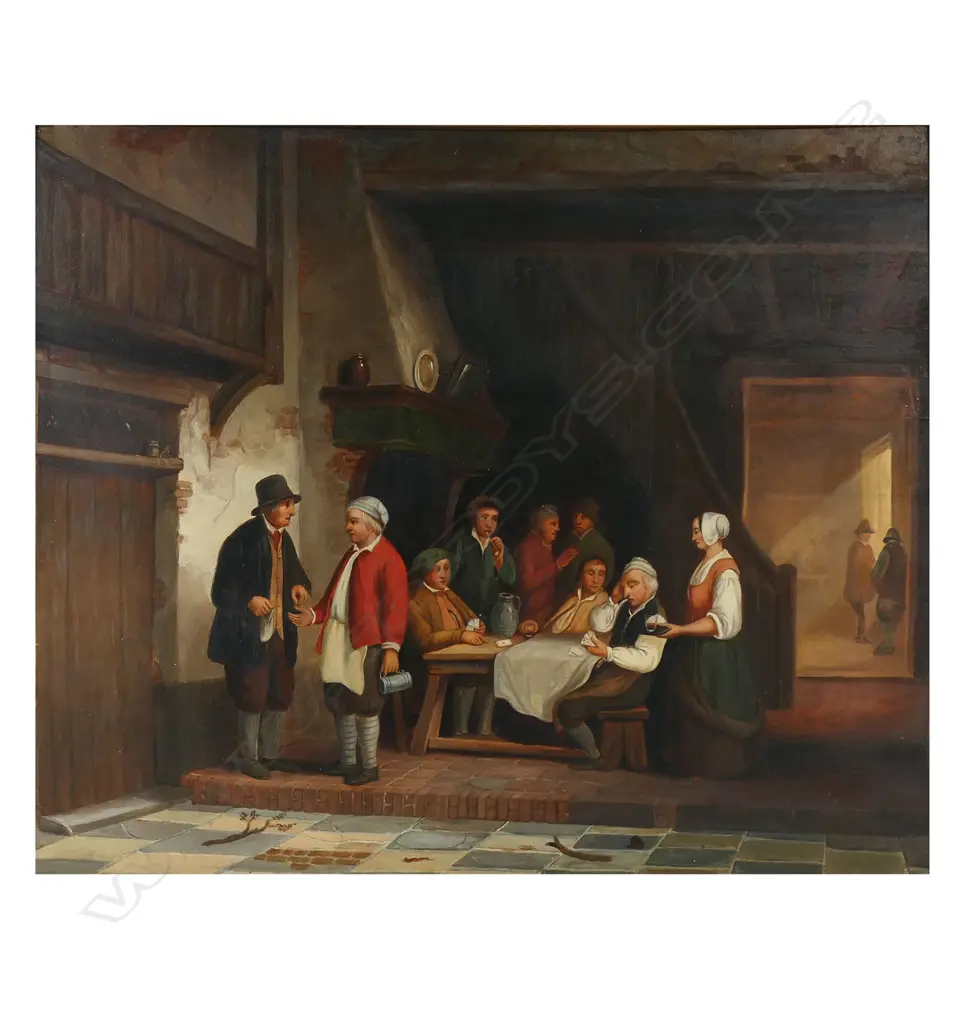 Artist unknown 19thC Dutch school interior scene, Image 1++