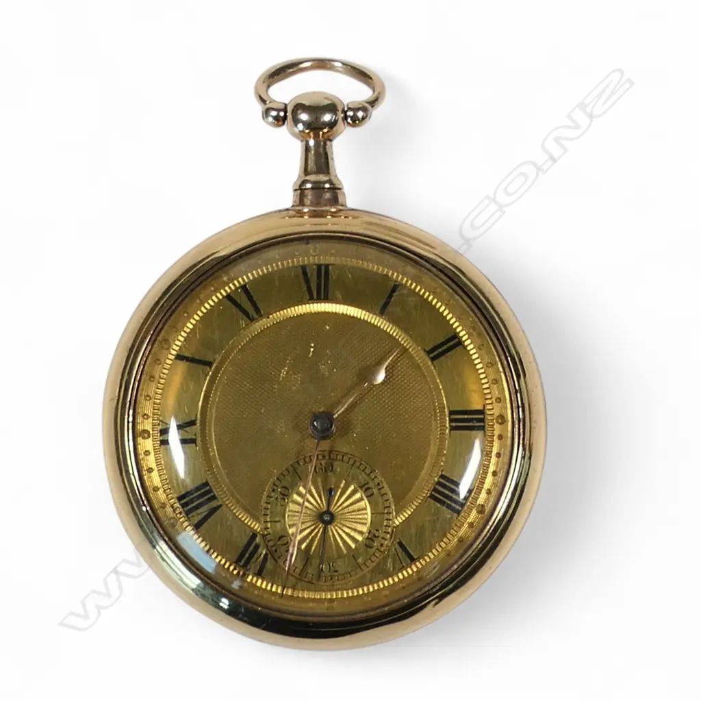 A Victorian Mitchell & Russell (Glasgow) 18ct gold pair cased gent's pocket watch, Image 1++