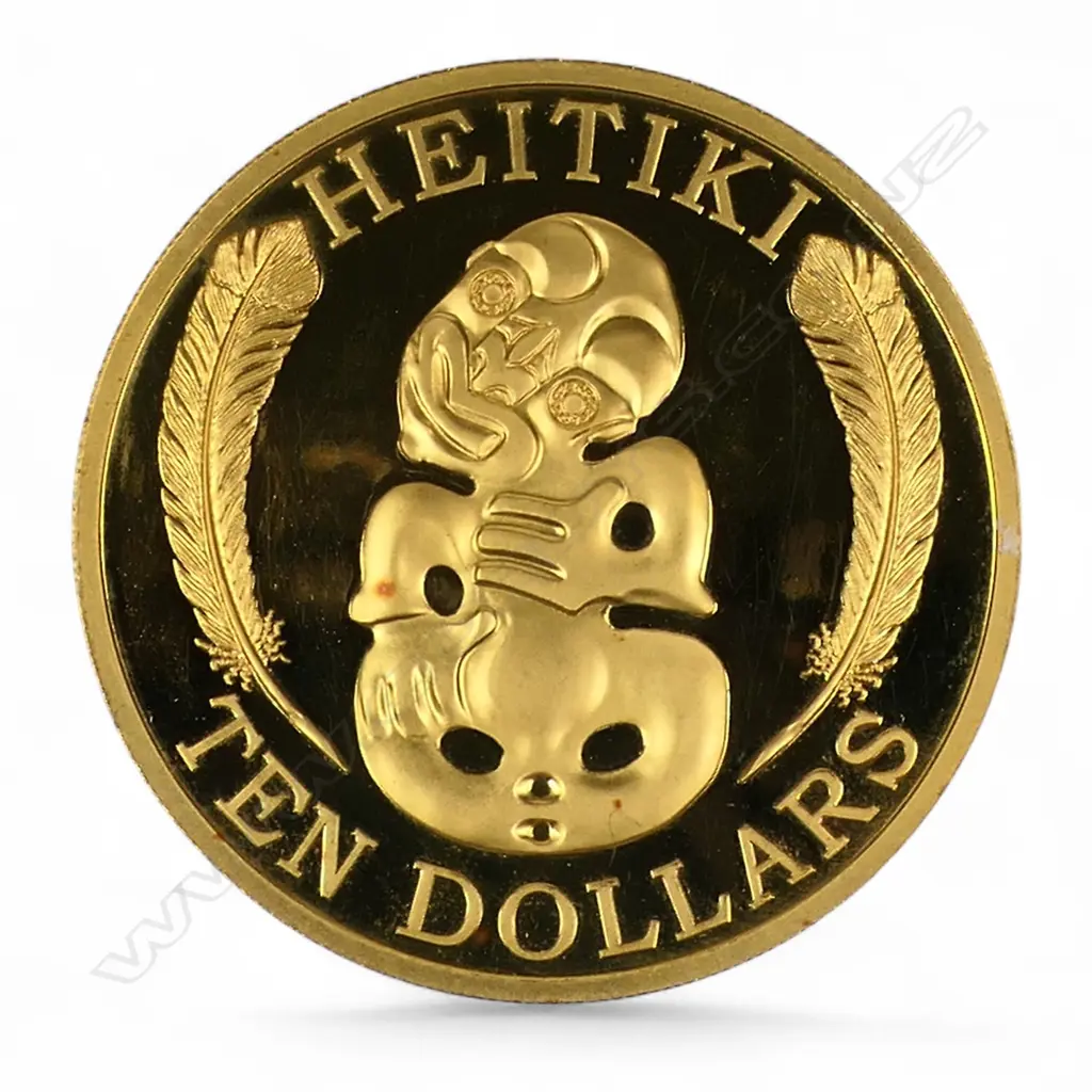 A gold (0.999) NZ 1oz ten-dollar coin, Image 1++