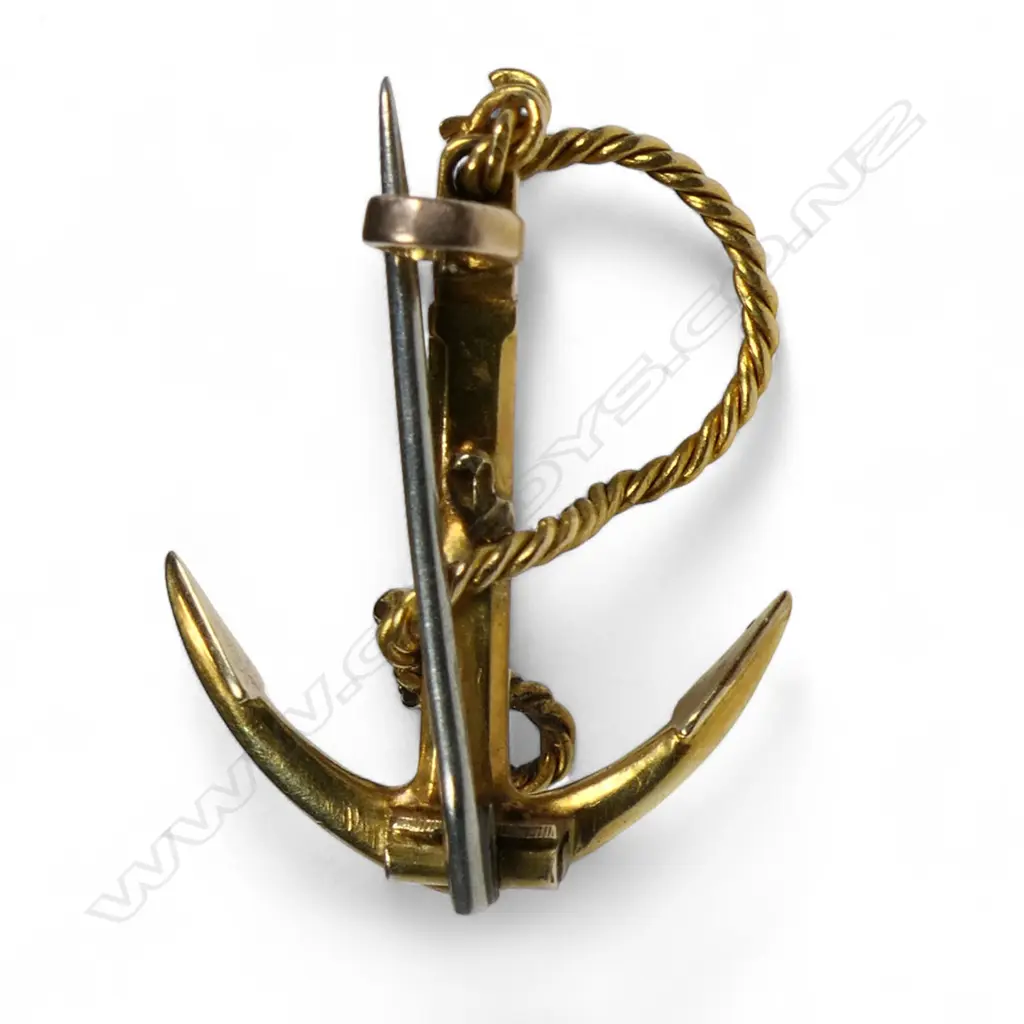 A c.1900 15ct gold fouled antique brooch, Image 1++