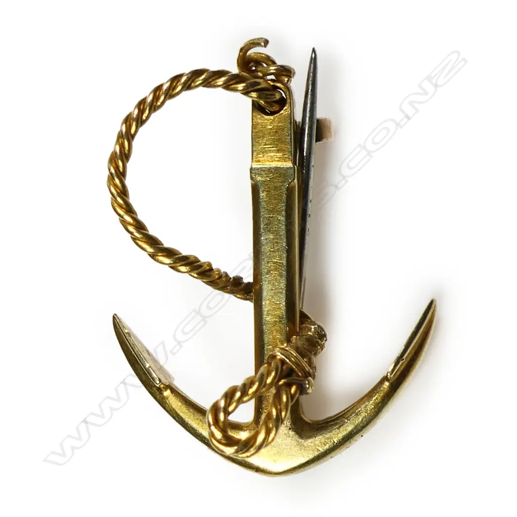 A c.1900 15ct gold fouled antique brooch, Image 1++